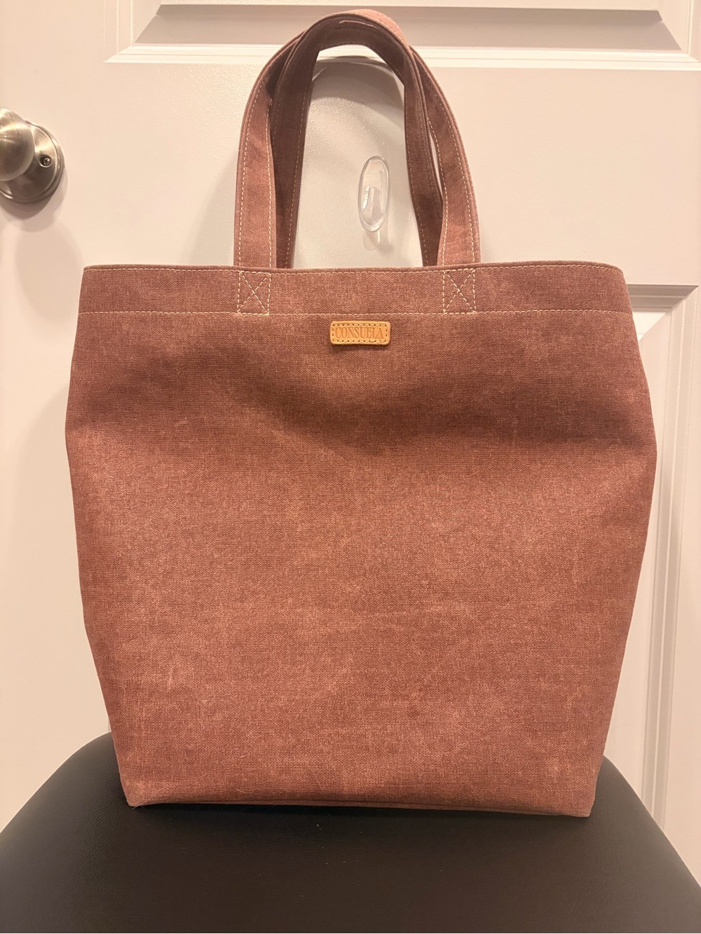 Consuela Rust Canvas Tote with Double Handles